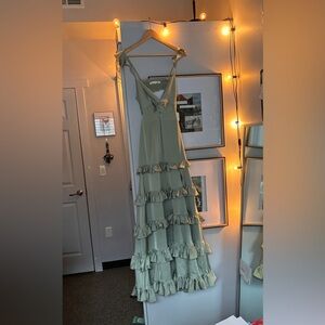 Altar’d State Alana Marie Ruffle Maxi Dress